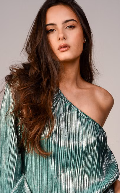 Blusa Ciganinha Floral Verde